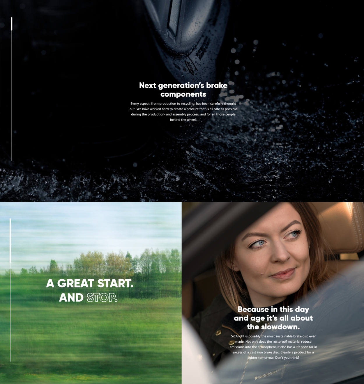 Three pictures with quotes